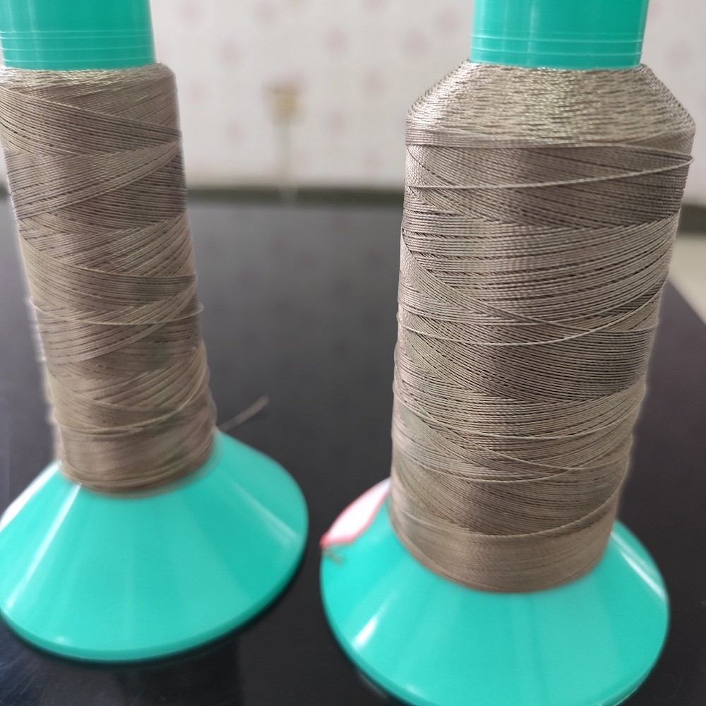 Жоғары температураға төзімді отқа төзімді PTFE қапталған базальт талшықты тігін жібі 