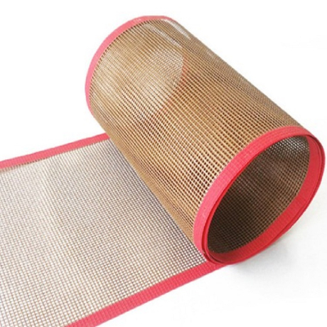 고온 저항 4x4mm PTFE 코팅 유리 섬유 메쉬 컨베이어 벨트